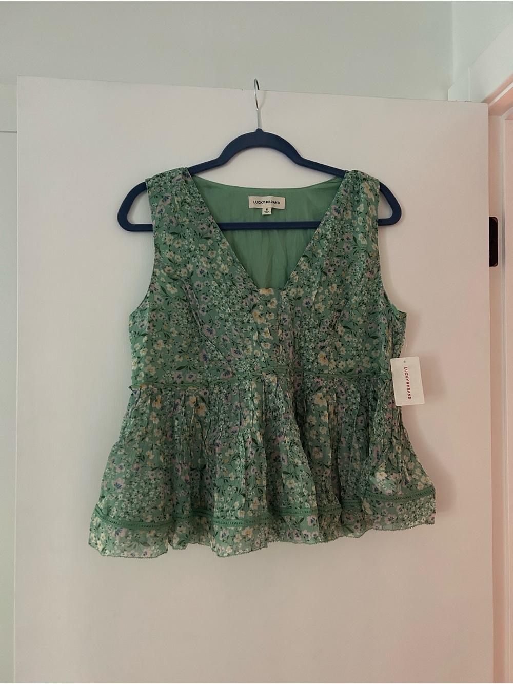 Lucky Brand Floral Peplum top